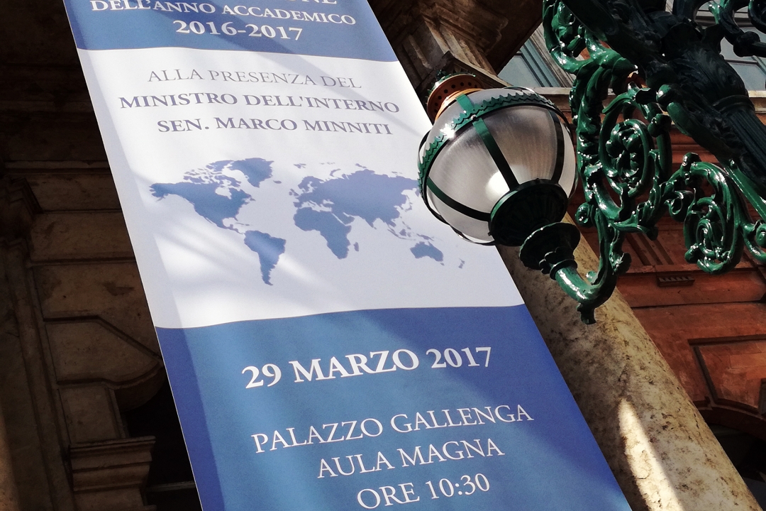 Palazzo Gallenga - Inaugurazione a.a. 2016-2017 Inaugurazione a.a. 2016-2017 alla presenza del Ministro dell'Interno, Sen. Marco Minniti