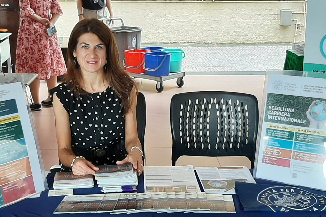 un desk informazioni dell'Ateneo