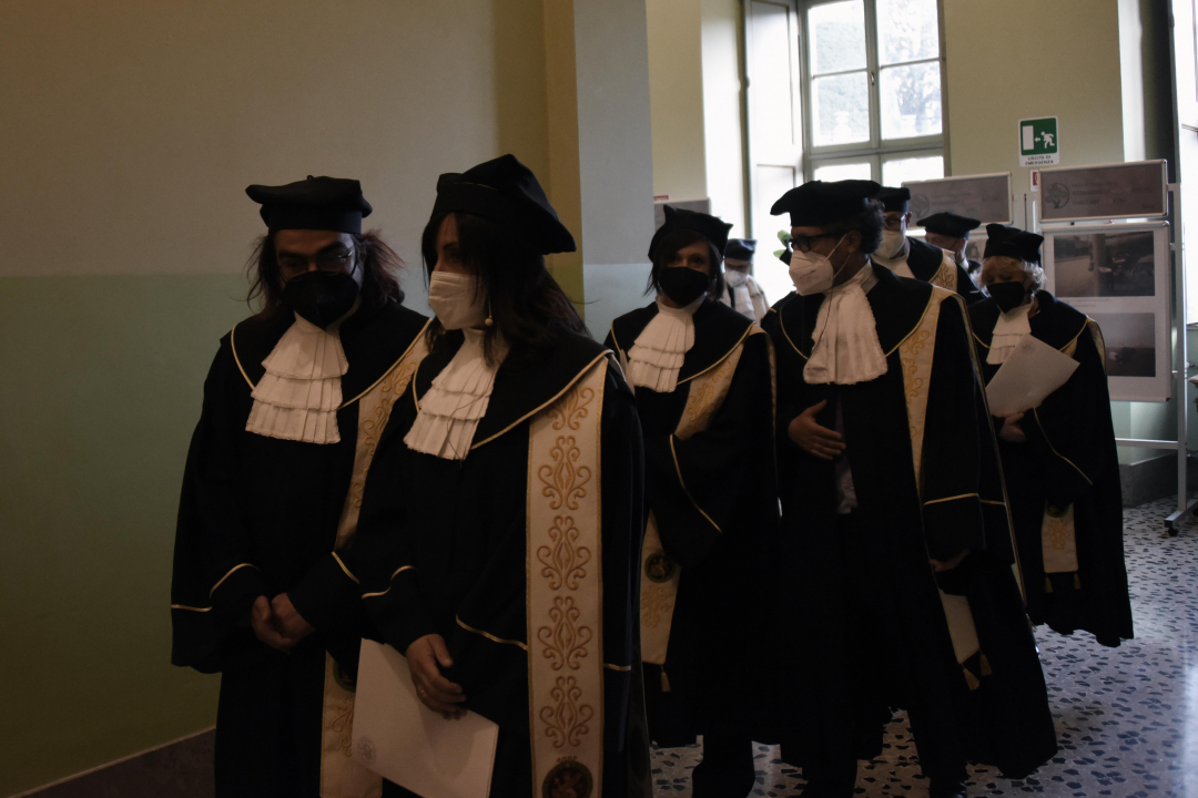 il corteo dei togati il corteo dei togati