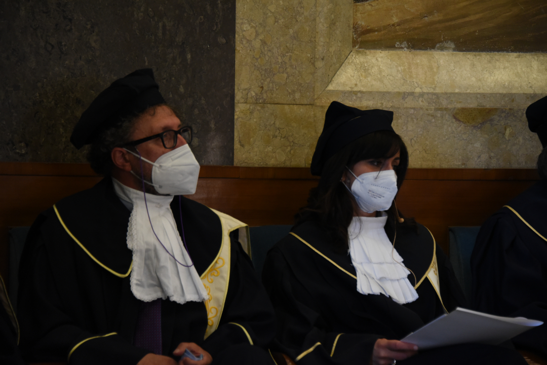 il prof. Salvatore Cingari e la prof.ssa Maura Marchegiani il prof. Salvatore Cingari e la prof.ssa Maura Marchegiani