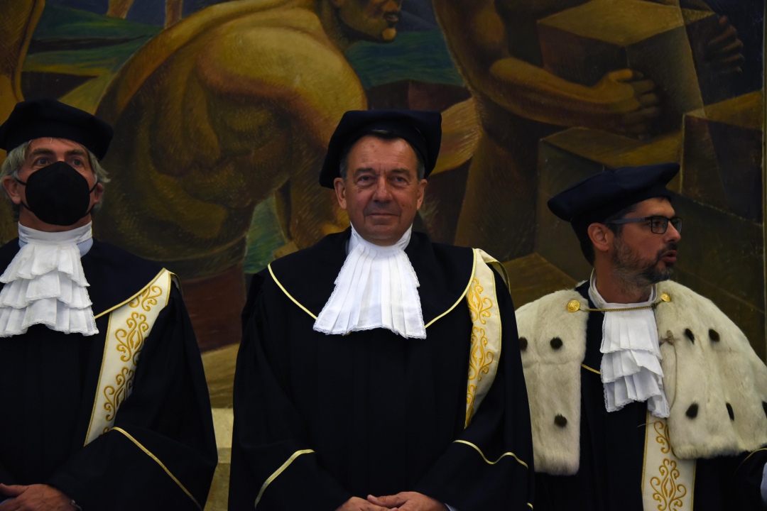 Maurer col prof. Diodato e il Rettore Maurer col prof. Diodato e il Rettore